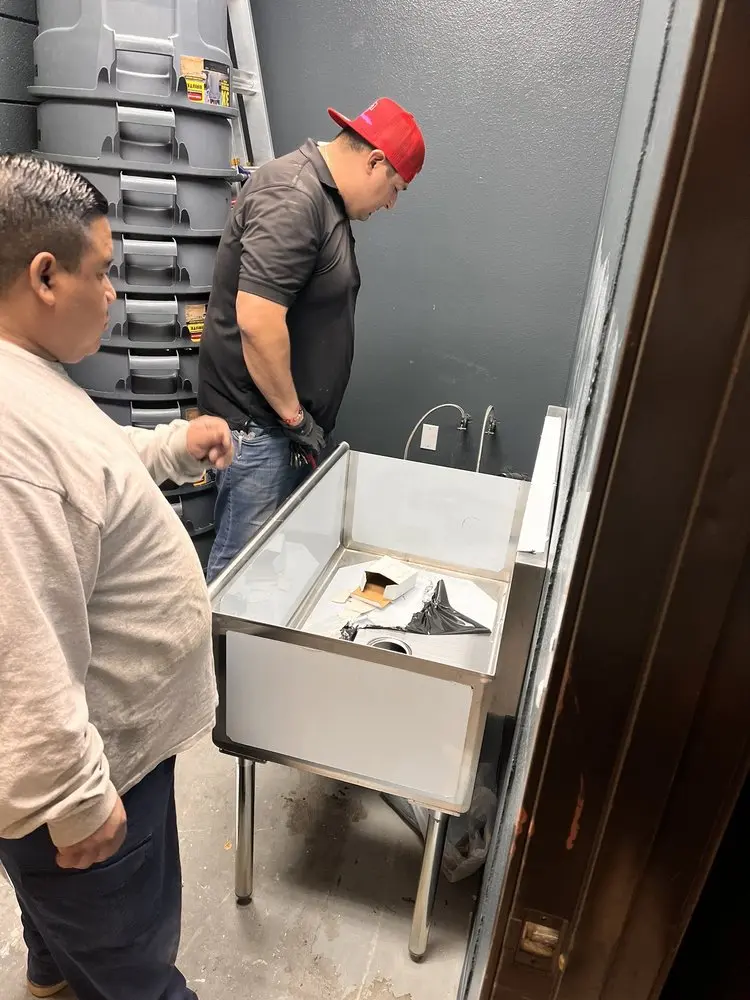 Commercial plumbing and sink installation in University West